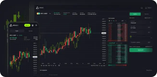 Интерфейс торговой платформы AlfaBit